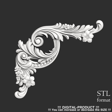 Elegant Corner Decor for Furniture, Wall Panels & Gypsum Decoration